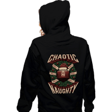 Load image into Gallery viewer, Shirts Zippered Hoodies, Unisex / Small / Black Chaotic Naughty Christmas