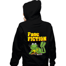 Load image into Gallery viewer, Daily_Deal_Shirts Zippered Hoodies, Unisex / Small / Black Frog Fiction