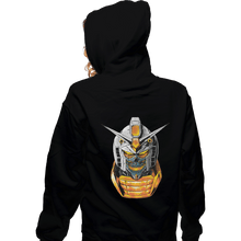 Load image into Gallery viewer, Shirts Zippered Hoodies, Unisex / Small / Black Skull Warrior