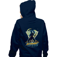Load image into Gallery viewer, Shirts Zippered Hoodies, Unisex / Small / Navy Retro Airbender