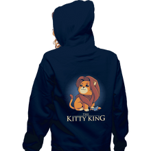 Load image into Gallery viewer, Shirts Zippered Hoodies, Unisex / Small / Navy The Kitty King