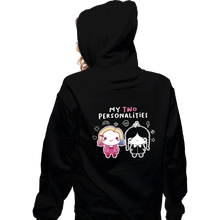 Load image into Gallery viewer, Daily_Deal_Shirts Zippered Hoodies, Unisex / Small / Black My Two Personalities