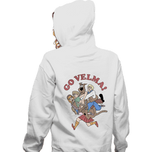 Load image into Gallery viewer, Secret_Shirts Zippered Hoodies, Unisex / Small / White Go Velma!