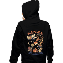 Load image into Gallery viewer, Daily_Deal_Shirts Zippered Hoodies, Unisex / Small / Black Ninja Starter Pack