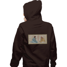 Load image into Gallery viewer, Daily_Deal_Shirts Zippered Hoodies, Unisex / Small / Dark Chocolate Legend Of The Smoking Bowls