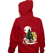 Load image into Gallery viewer, Secret_Shirts Zippered Hoodies, Unisex / Small / Red Super Christmas!
