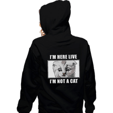 Load image into Gallery viewer, Shirts Zippered Hoodies, Unisex / Small / Black Zoom Cat
