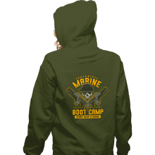 Load image into Gallery viewer, Shirts Zippered Hoodies, Unisex / Small / Military Green Colonial Marine s