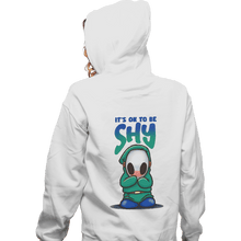 Load image into Gallery viewer, Shirts Zippered Hoodies, Unisex / Small / White Shy!