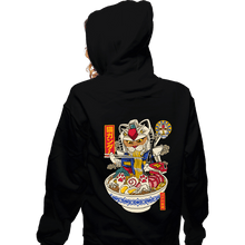 Load image into Gallery viewer, Daily_Deal_Shirts Zippered Hoodies, Unisex / Small / Black Ramen Gundam