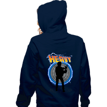 Load image into Gallery viewer, Shirts Zippered Hoodies, Unisex / Small / Navy Heavy