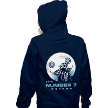 Load image into Gallery viewer, Shirts Zippered Hoodies, Unisex / Small / Navy Emil Weapon Number 7