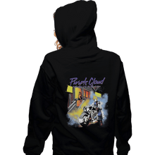 Load image into Gallery viewer, Shirts Zippered Hoodies, Unisex / Small / Black Purple Cloud