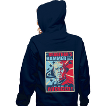 Load image into Gallery viewer, Shirts Zippered Hoodies, Unisex / Small / Navy Grabthar's Hammer