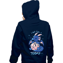 Load image into Gallery viewer, Daily_Deal_Shirts Zippered Hoodies, Unisex / Small / Navy Rolled A 1 Today