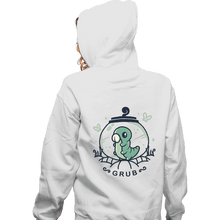 Load image into Gallery viewer, Shirts Zippered Hoodies, Unisex / Small / White Grub