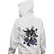 Load image into Gallery viewer, Daily_Deal_Shirts Zippered Hoodies, Unisex / Small / White Android Hunter