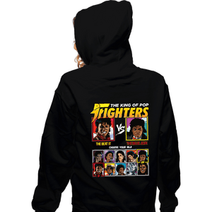 Shirts Zippered Hoodies, Unisex / Small / Black King Of Pop Fighters