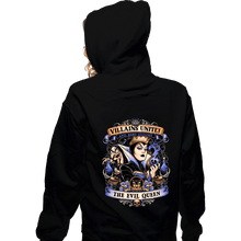 Load image into Gallery viewer, Daily_Deal_Shirts Zippered Hoodies, Unisex / Small / Black Villains Unite Evil Queen