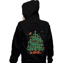 Load image into Gallery viewer, Secret_Shirts Zippered Hoodies, Unisex / Small / Black It's A Tree, Mario!