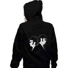 Load image into Gallery viewer, Shirts Pullover Hoodies, Unisex / Small / Black Blues Bros