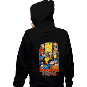 Daily_Deal_Shirts Zippered Hoodies, Unisex / Small / Black Dungeons & Edds
