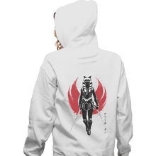 Load image into Gallery viewer, Shirts Zippered Hoodies, Unisex / Small / White Fulcrum Sumi-E

