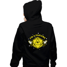 Load image into Gallery viewer, Shirts Zippered Hoodies, Unisex / Small / Black I'm A Failure Yellow