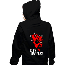 Load image into Gallery viewer, Secret_Shirts Zippered Hoodies, Unisex / Small / Black Sith Happens