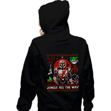 Load image into Gallery viewer, Secret_Shirts Zippered Hoodies, Unisex / Small / Black Jingle All The Way