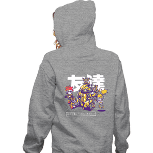 Daily_Deal_Shirts Zippered Hoodies, Unisex / Small / Sports Grey Finding A Friend