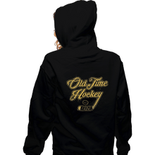 Load image into Gallery viewer, Shirts Zippered Hoodies, Unisex / Small / Black Old Time Hockey