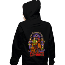 Load image into Gallery viewer, Daily_Deal_Shirts Zippered Hoodies, Unisex / Small / Black Dungeons &amp; Mysteries

