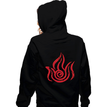 Load image into Gallery viewer, Shirts Zippered Hoodies, Unisex / Small / Black Fire