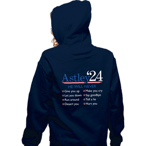 Daily_Deal_Shirts Zippered Hoodies, Unisex / Small / Navy Astley '24