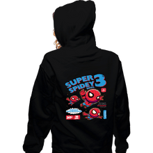 Load image into Gallery viewer, Secret_Shirts Zippered Hoodies, Unisex / Small / Black Super Spider Bros