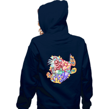 Load image into Gallery viewer, Shirts Zippered Hoodies, Unisex / Small / Navy Magical Silhouettes - Flounder