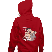Load image into Gallery viewer, Shirts Pullover Hoodies, Unisex / Small / Red Shaun And Ed