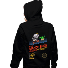 Load image into Gallery viewer, Daily_Deal_Shirts Zippered Hoodies, Unisex / Small / Black Super Mando Bros