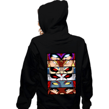 Load image into Gallery viewer, Shirts Zippered Hoodies, Unisex / Small / Black Evil Mutant Eyes