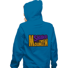 Load image into Gallery viewer, Daily_Deal_Shirts Zippered Hoodies, Unisex / Small / Royal Blue Snake Mountain