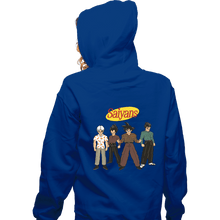 Load image into Gallery viewer, Secret_Shirts Zippered Hoodies, Unisex / Small / Royal Blue Saiyanfeld