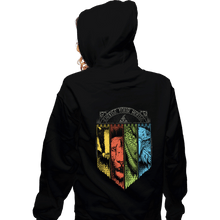 Load image into Gallery viewer, Daily_Deal_Shirts Zippered Hoodies, Unisex / Small / Black Choose Your House