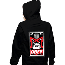 Load image into Gallery viewer, Daily_Deal_Shirts Zippered Hoodies, Unisex / Small / Black Obey The Law

