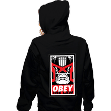 Load image into Gallery viewer, Daily_Deal_Shirts Zippered Hoodies, Unisex / Small / Black Obey The Law
