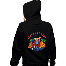 Load image into Gallery viewer, Daily_Deal_Shirts Zippered Hoodies, Unisex / Small / Black Cat Lady