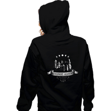 Load image into Gallery viewer, Daily_Deal_Shirts Zippered Hoodies, Unisex / Small / Black Nevermore Academy