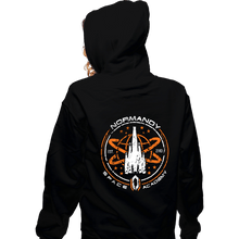 Load image into Gallery viewer, Secret_Shirts Zippered Hoodies, Unisex / Small / Black Normandy Space Academy