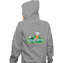 Load image into Gallery viewer, Secret_Shirts Zippered Hoodies, Unisex / Small / Sports Grey Mom's Spaghetti