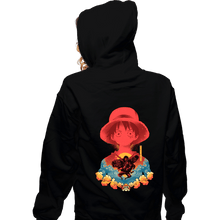 Load image into Gallery viewer, Shirts Zippered Hoodies, Unisex / Small / Black Luffy Shadow
